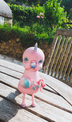 The Unikeet, magical unicorn parakeet!