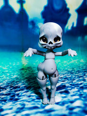 Boo, The chubby halloween baby skeleton!